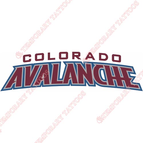 Colorado Avalanche Customize Temporary Tattoos Stickers NO.116